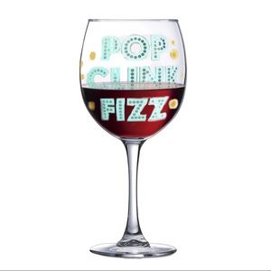 Pop Clink Fizz Wine Glass 18 Oz Large New